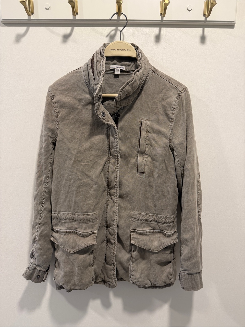 James Perse Standard Utility Green Jacket